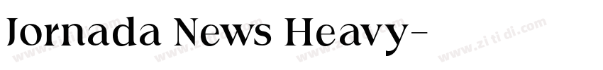 Jornada News Heavy字体转换